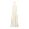 Elegant White Halter Maxi Dress – Summer Chic