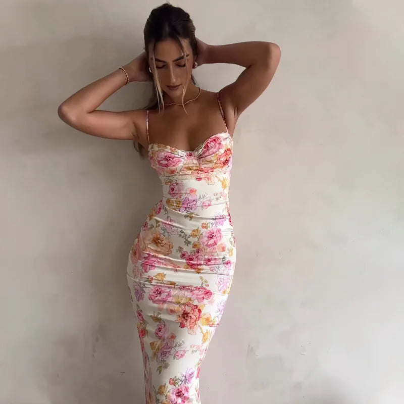 Floral Bodycon Dress – Elegant Summer Look