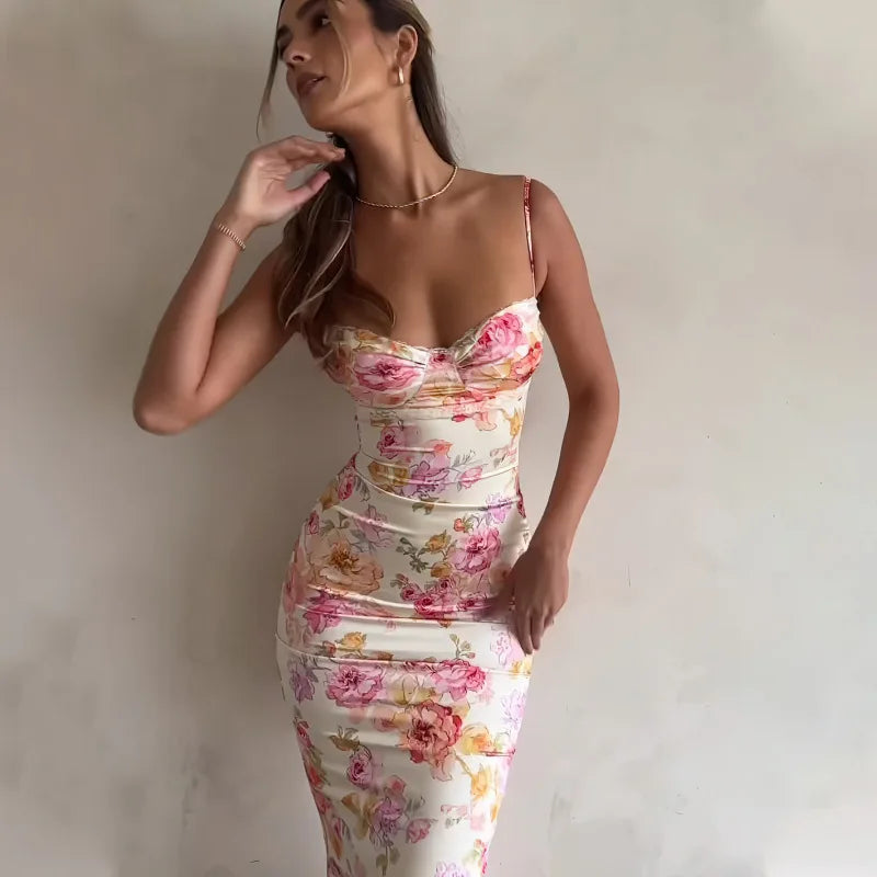 Floral Bodycon Dress – Elegant Summer Look