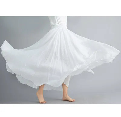 Elegant White Tulle Maxi Skirt – Soft & Feminine Style
