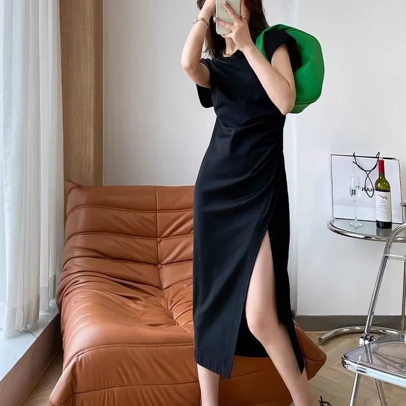 Women’s White Midi Dress – Elegant & Comfortable