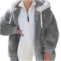 Women’s Winter Faux Fur Hooded Coat – Warm Thick Plush Jacket